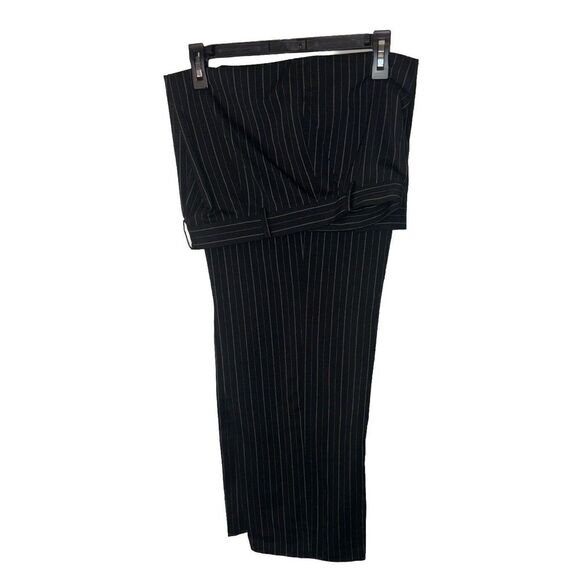 Judith Hart Pant Suit, Sz 14 Black Pinstripe 2pc Set Jacket Lined - Picture 3 of 3